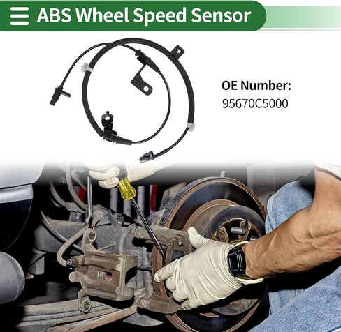 ABS عجلة السرعة الاستشعار الخلفي الأيسر ABS الاستشعار نظام الفرامل المضادة للانغلاق الاستشعار رقم 95670C5000 لكيا سورينتو 2015-2023 in Saudi Arabia