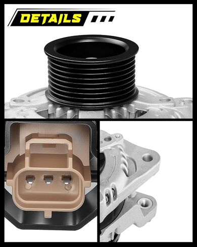 Oktiger 6.7L V8 Diesel Upgraded Alternator for Ford F250 F350 F450 F550 Super Duty 2011-2016 King Ranch Lariat Platinum Xl Xlt, V8 12V 150A Clockwise 8-Groove Clutch Pulley OE BC3T-10300-CA in Kuwait