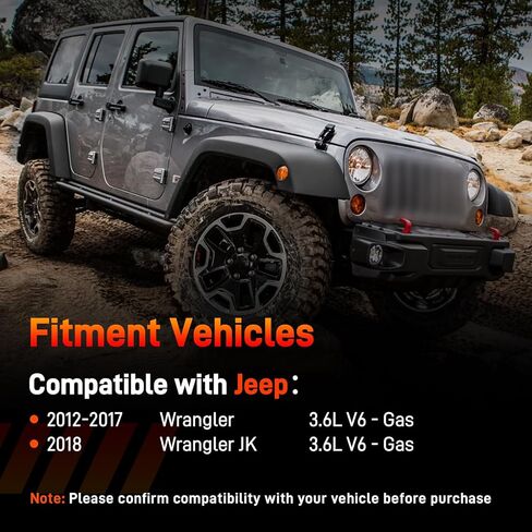 AW6699 Water Pump with Gasket Compatible with 2012-2017 Jeep Wrangler, 2018 Wrangler JK 3.6L V6 Replace for 68079412AB 68079412AC 68079412AD 68079412AE RL079412AB 44021 120-4500 252-982 CR4500 99510 in Kuwait