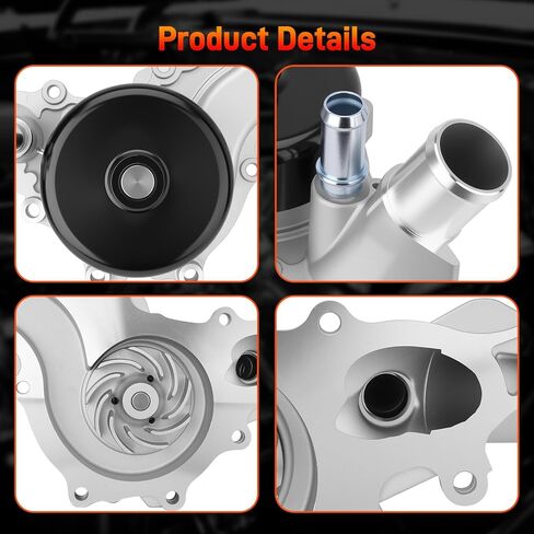 AW6699 Water Pump with Gasket Compatible with 2012-2017 Jeep Wrangler, 2018 Wrangler JK 3.6L V6 Replace for 68079412AB 68079412AC 68079412AD 68079412AE RL079412AB 44021 120-4500 252-982 CR4500 99510 in Kuwait