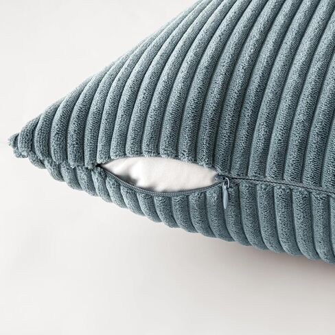 MIULEE Summer Throw Pillow Covers 18x18 Inch Set of 4 Western Neutral Decorative Cushion Covers Soft Boho Farmhouse Modern Coastal Spring Decor for Couch Bed Sofa Living Room Dark Blue Navy Series in Kuwait