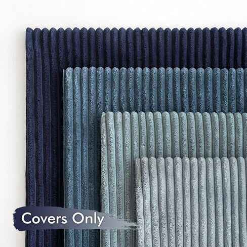 MIULEE Summer Throw Pillow Covers 18x18 Inch Set of 4 Western Neutral Decorative Cushion Covers Soft Boho Farmhouse Modern Coastal Spring Decor for Couch Bed Sofa Living Room Dark Blue Navy Series in Kuwait