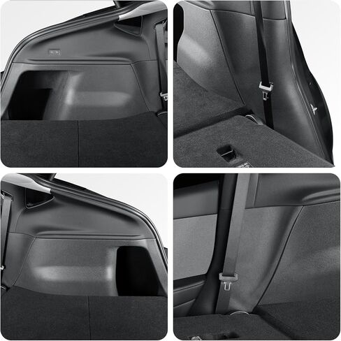 Fit 2025 2026 Tesla Model Y Juniper Trunk Tailgate Mat & Rear Bumper Guard and Door Back Protective Liner & Rear Trunk Side Anti-Scratch Mats Interior Accessories 8pcs in Kuwait
