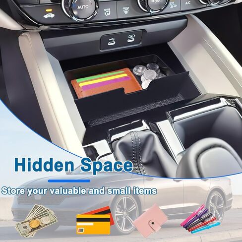 PIMCAR Console Drawer Tray for 2023-2026 Honda Accord Insert Storage Box with Anti-Slip Mat Extra Hidden Compartment Interior Accessories in Kuwait