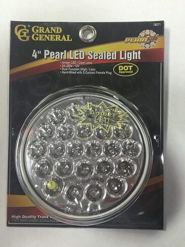 GG Grand General 78271 4 بوصة لؤلؤة العنبر 24-LED ضوء، عدسة واضحة in Saudi Arabia