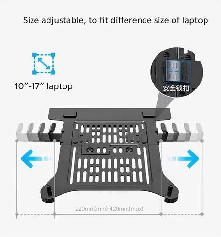 2 في 1 H100 H80 FP-2 مناسب لشاشة 22-35 بوصة + حامل زنبركي غاز سطح المكتب 10-17 بوصة مشبك تثبيت (2-12 كجم) in Kuwait