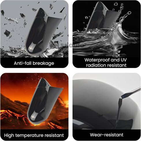 Door Side Mirror Cover for Toyota Camry 2018-2025 Outer Cover of Horn Side Rearview Mirror Cover Accessories Decoration Cover Trims ABS Plastic 2PCS (Glossy Black) in Saudi Arabia