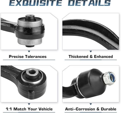 Front Upper Lower Control Arm with Ball Joint for Ford Fusion Mercury Milan 2006-2007 for Lincoln Zephyr FWD 2006, MKZ 2007 Front Rearward Lower Arm + Tie Rod Ends Suspension Kit K620636 K620635 12Pcs in Saudi Arabia