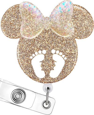 حامل بكرة شارة NICU قابل للسحب مع مشبك هوية للممرضة وبطاقة اسم اسم التمريض، كارتون لطيف للعمل والتوصيل، طالب تمريض الأطفال، مدرس، طبيب RN، مساعد طبي، مشبك التمساح in Kuwait