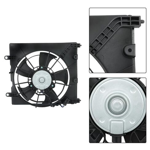 Left Side Engine Radiator Cooling Fan Assembly Replacement for Honda Fit 2015-2020 L4 1.5L 621374 190155R1003 in Saudi Arabia