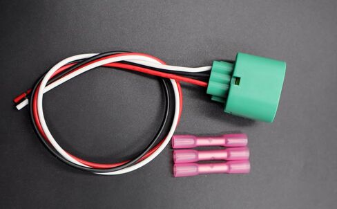 2PCS 3-Way High/Low Beam Front Headlights Connector Compatible with Ram 1500 2011-2012 3.7L/4.7L/5.7L H13 9008 L0000H13 Harness Pigtail Plug in Saudi Arabia