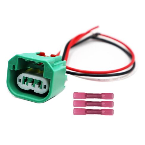 2PCS 3-Way High/Low Beam Front Headlights Connector Compatible with Ram 1500 2011-2012 3.7L/4.7L/5.7L H13 9008 L0000H13 Harness Pigtail Plug in Saudi Arabia