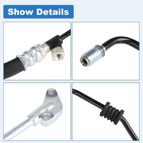 Power Steering Pressure Hose Line Compatible with Honda Accord 3.0L V6 1998 1999 2000 2001 2002, Replacement for 3401165, 53713S87A04 in Kuwait