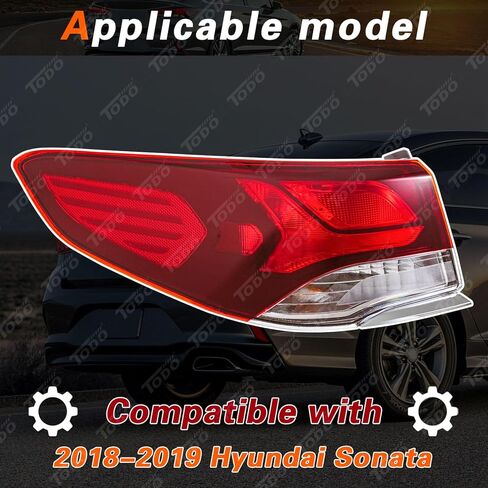 مصابيح خلفية TODO متوافقة مع الجانب الأيسر لسائق المصباح الخلفي Hyundai Sonata 2018 2019 in Kuwait