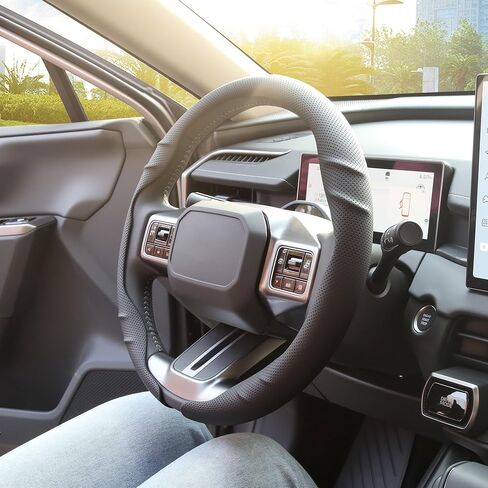 غطاء عجلة القيادة Arcoche Tesla لملحقات الموديل 3 Y 2017-2023 مع وظيفة قبضة مانعة للانزلاق (ألياف الكربون الحمراء) in Kuwait