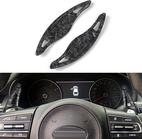 x xotic tech Red CNC Billet Aluminum Paddle Shifter Extensions Interior Shift Cover Decoration Accessories Compatible with 2018 2019 2020 2021 2022 2023 Kia Stinger (CK) in Saudi Arabia