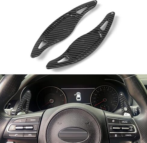 x xotic tech Red CNC Billet Aluminum Paddle Shifter Extensions Interior Shift Cover Decoration Accessories Compatible with 2018 2019 2020 2021 2022 2023 Kia Stinger (CK) in Saudi Arabia