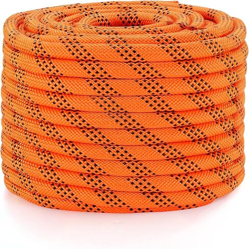 100ft Braided Polyester Arborist Rope 1/2 inch - 8100 LBS Breaking Strength, 48 Strands 12 Inner Core, Tree Climbing Rope for Adults, Arborist Equipment & Tree Rescue, Rigging Rope (Blue) in Kuwait