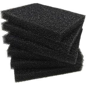 Aquarium Bio Fitler Media Sponge, 6.28 x 5.5 x 0.78 inch Foam Filter Pad Compatible to ML350 (6 Pack)
