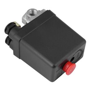 Air Compressor Switch Control, Central Pneumatic Air Compressor Pressure Switch Replacement Parts Valve Single Stage Compressed Safety Pressure Relief Valve Heavy Duty 90PSI 120PSI 240V 16A 4 Port
