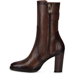 Cuadra FRANCO Women's Brown leather bootie with metallic symbol T32TSTS