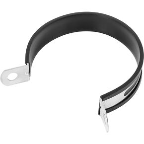 89mm 3.5" 3 1/2 Inch Motorcycle Exhaust Band Joint Clamp Muffler Pipe Stainless Steel Black
