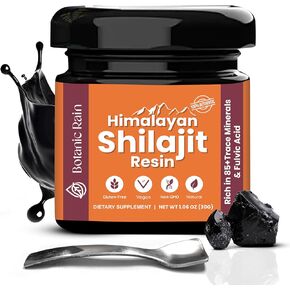 Pure Himalayan Shilajit Resin for Men & Women, 85+ Trace Minerals, 75%+ Fulvic Acid for Energy Boost & Immune Support, Himalayan Resin Ayurveda Product - 1.06 oz