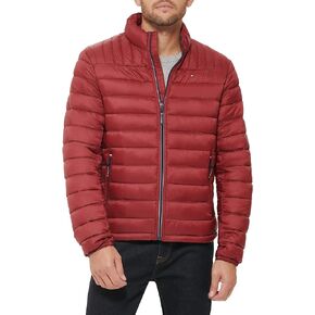 Tommy Hilfiger Men's Ultra Loft Lightweight Packable Puffer Jacket (Standard and Big & Tall), Red, Medium