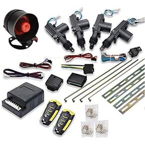 Unifizz Car Remote Central Locking Kit Keyless Car Door Anti-Theft Alarm System Kit Universal