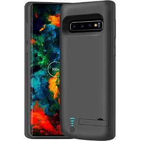 Battery Case Compatible with Samsung Galaxy S10+ Plus, 6000mAh Rechargeable Extended Battery Charging Case, External Battery Charger Case, Adds 1.5X Extra Juice (6.4 inch for Galaxy S10+)