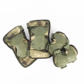 Reproduction Russian Army 6B51 Tactical Outdoor Knee Pads Elbow Pads Set (Olive)