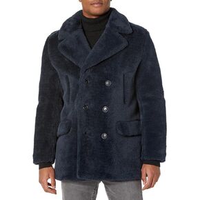 معطف UGG للرجال M Ashbury UGGFLUFF Peacoat، Onyx، XX-Large