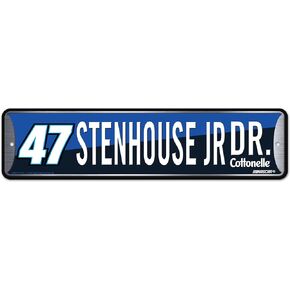Rico Industries NASCAR Racing Ricky Stenhouse Jr. Metal Street Sign 4" x 15" Home Décor - Bedroom - Office - Man Cave