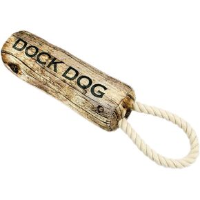 Territory Dock Dog Tug Dog Toy with Squeakers - Day at The Lake Collection Summer Tug of War Squeaky Interactive Play Gifts for Small Medium and Large Dogs