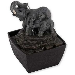 Mini Decor Desk Elephant Watering Hole Fountain - Water Fountain