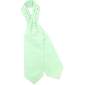 Vesuvio Napoli ASCOT Solid LAUREL GREEN Color Cravat Men's Neck Tie