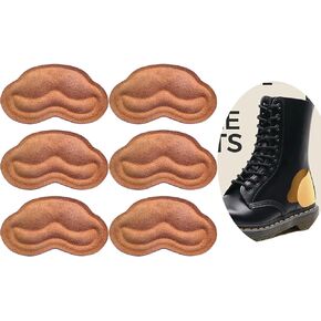 Heel Pads Grips Liner Snugs for Shoe Too Big Men Women Cushions Inserts for Loose Shoes and Comfort Smile 3 Pairs(Earthy Yellow,0.2inch)