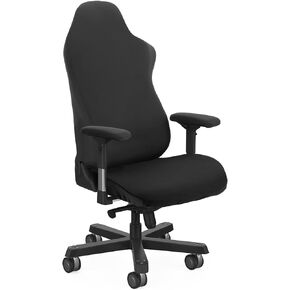 Tatuo Gaming Chair Covers with Armrest Cover Stretchy Polyester Computer Gaming Chair Slipcovers Gaming Racing Seat Chair Protector for Armchair, Swivel Chair, Gaming Chair (Black)