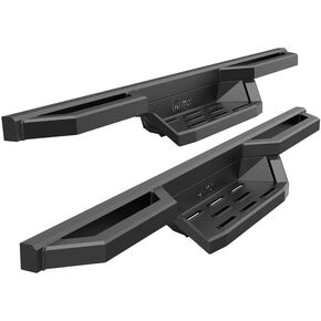 APS Stainless Steel 6.5in Nerf Bars Pocket Steps Square Tube Rocker Guards Compatible with Dodge Ram 1500 2500 3500 Regular Cab 09-18