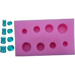 Ear Gauge Mold for Resin,Ear Gauge Plug Mold