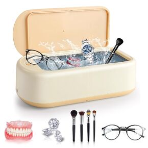 آلة تنظيف المجوهرات بالموجات فوق الصوتية، منظف صوتي احترافي محمول، وضعان للمؤقت لنظارات المجوهرات وساعة الأسنان، خزان من الفولاذ المقاوم للصدأ 304 (40 وات / 22 أونصة، 640 مل) (أخضر أفوكادو) in Kuwait