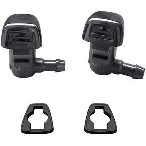 8E5Z-17603-A Premium Wiper Washer Nozzles Fit for 2008-2012 Ford Fusion | 2008-2012 Mercury Milan | 2008-2012 Lincoln MKZ | Windshield Washer Fluid Jet Nozzle | Easy to Install | 2 Pack, 8E5Z17603A