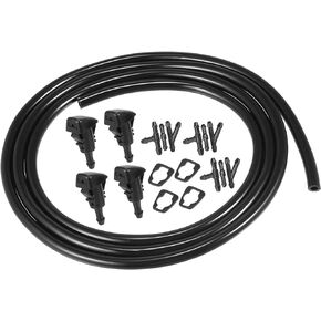 Windshield Washer Nozzle Kit 5116079A Tool Kit Wiper Wash Spray Jet for Chrysler PT Cruiser 2001-2010 Plastic (Set of 4)
