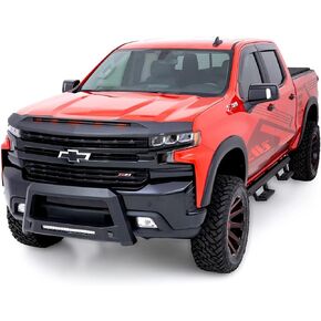 Auto Ventshade [AVS] Aeroskin Lightshield Pro Hood Protector | Fits 2019 - 2024 Chevrolet Silverado 1500 (Include 22 LTD - Excludes 22-24 ZR2, Custom & LT Trail Boss)- Black | 953168