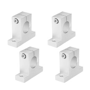 Othmro 4Pcs Linear Motion Rail Ball Bearing Clamping Linear Guide Shaft Rod Rail Guide Support Slide Guide Linear Ball Bearings Aluminum Ball Bearings for 0.98inch Diameter Shaft Pillar