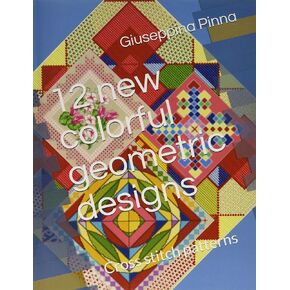 12 new colorful geometric designs: Cross stitch patterns