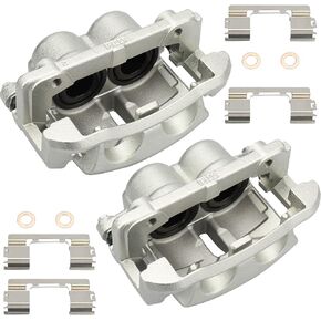 DRIVESTAR 18B4974 18B4975 Front Brake Calipers 2005-2008 for Ford F150, 2005-2008 for Ford Lobo, 2006-2008 for Lincoln Mark LT, OE-Quality New Brake Caliper Pair, Disc Brake Caliper Left&Right