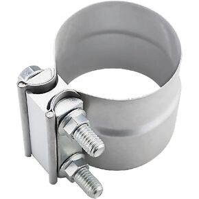 2.5 inch exhaust Clamp 2 1/2 Lap Joint Exhaust Band Clamp Preformed Aluminized Steel