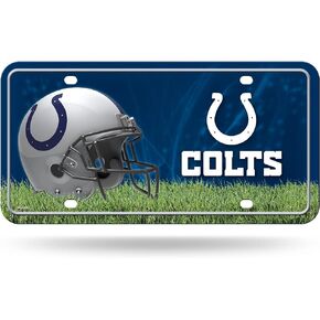 Rico Industries NFL Indianapolis Colts Metal License Plate Tag