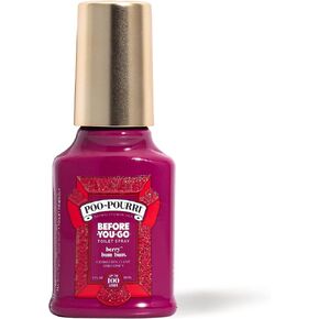 Poo-Pourri Berry Bum Bum Before-You-Go Toilet Spray To Trap Odors and Leave Bathrooms Smelling Great, with a Blend of Cranberry, Clove and Honey Essential Oils for a Holiday Scent Poo Spray, 2 oz